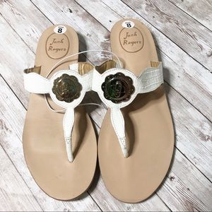 Jack Rogers Larissa White Sandals